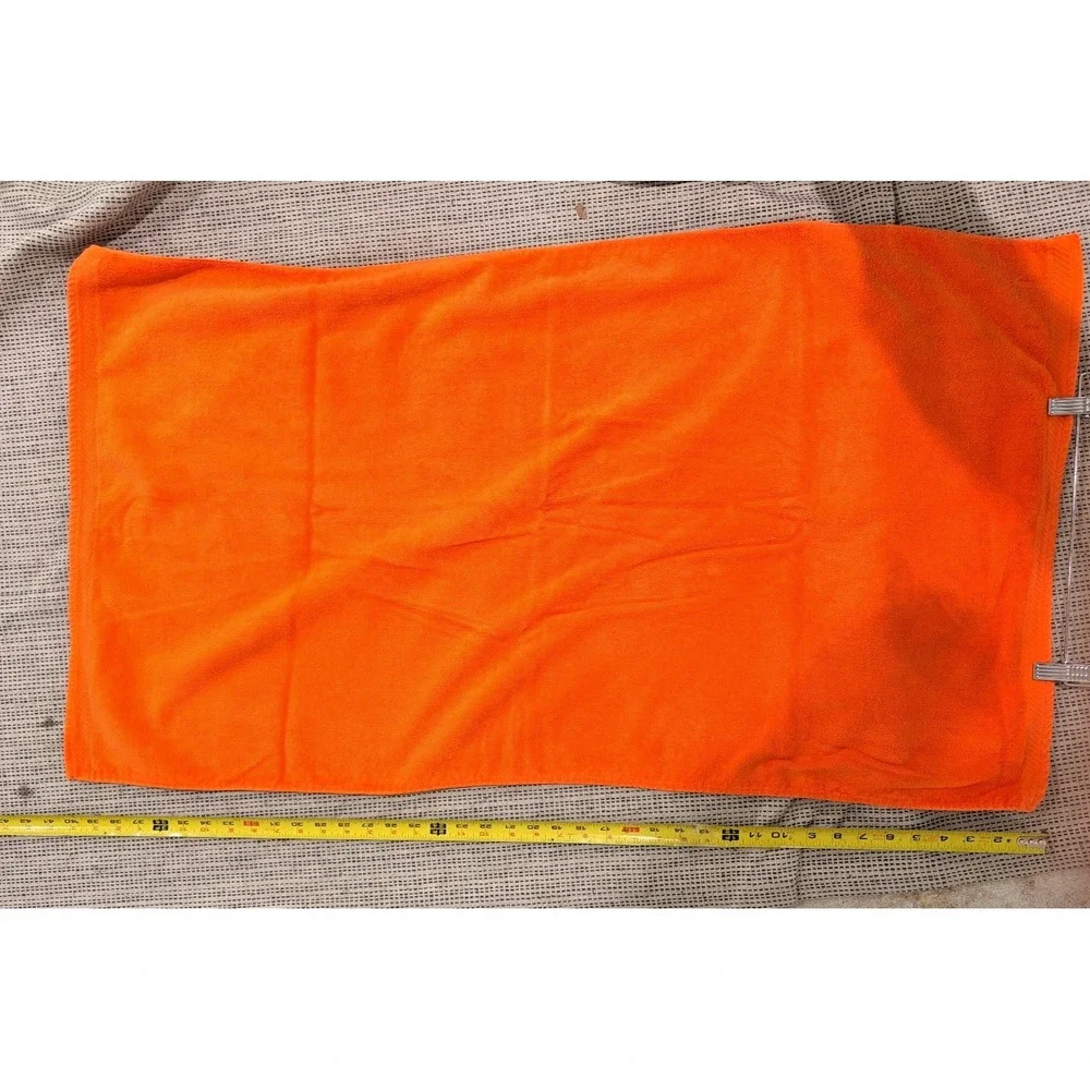 Vintage Groovy Orange Butterfly 6pc Towel Set Cannon JC Penney Utica Rare